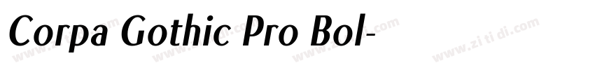 Corpa Gothic Pro Bol字体转换